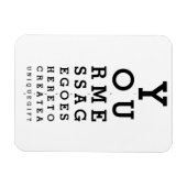 Optometrist Grafiek Maak Je Eigen Bericht Magneet (Horizontaal)