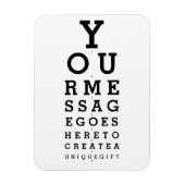 Optometrist Grafiek Maak Je Eigen Bericht Magneet (Verticaal)
