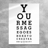 Optometrist Grafiek Maak Je Eigen Bericht Poster