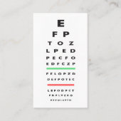 optometrist | Grafiek voor oogonderzoek | Vision C Afsprakenkaartje (Voorkant)