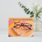 Optometrist Herinnering voor afspraak Briefkaart (Staand voorkant)