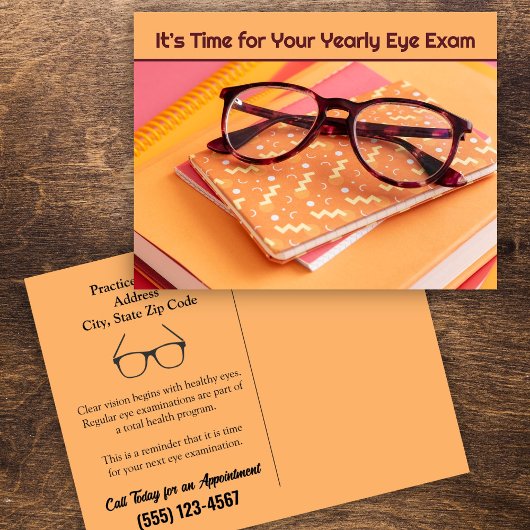 Optometrist Herinnering voor afspraak Briefkaart