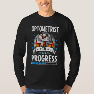 Optometrist in opleiding stagiair student t-shirt