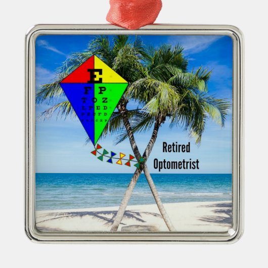 Optometrist in ruste, Humor Licentie Bord Metalen Ornament (Voorkant)