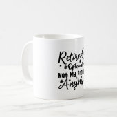 Optometrist in ruste Mijn probleem is niet meer Koffiemok (Voorkant links)