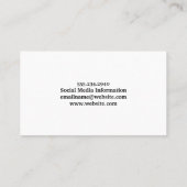 optometrist | Man nemen oogonderzoek Visitekaartje (Achterkant)