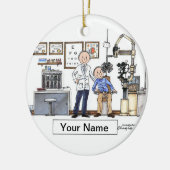 Optometrist - Mannelijk Keramisch Ornament (Links)