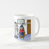 Optometrist - Mannelijke Cartoon door PrintedPerfe Koffiemok (Voorkant rechts)