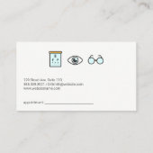 Optometrist | Medische grafiek Afsprakenkaartje (Achterkant)