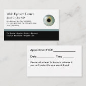 Optometrist Modern Appointment Visitekaartjes Afsprakenkaartje (Voorkant / Achterkant)
