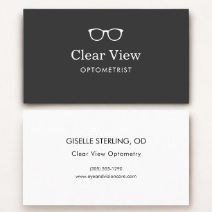Optometrist Modern Brillen Visitekaartje