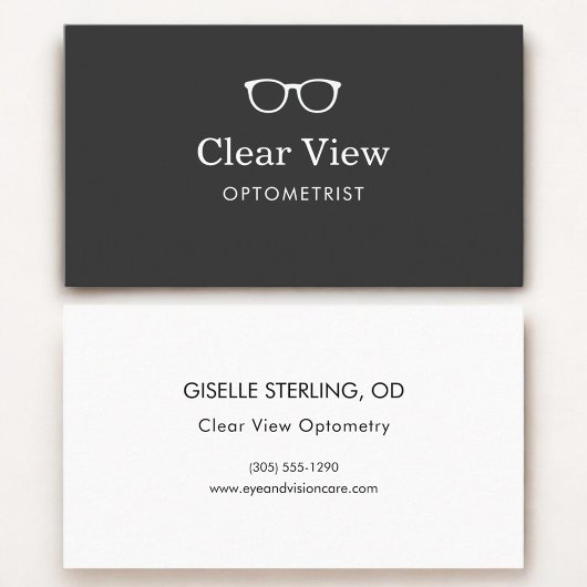 Optometrist Modern Brillen Visitekaartje