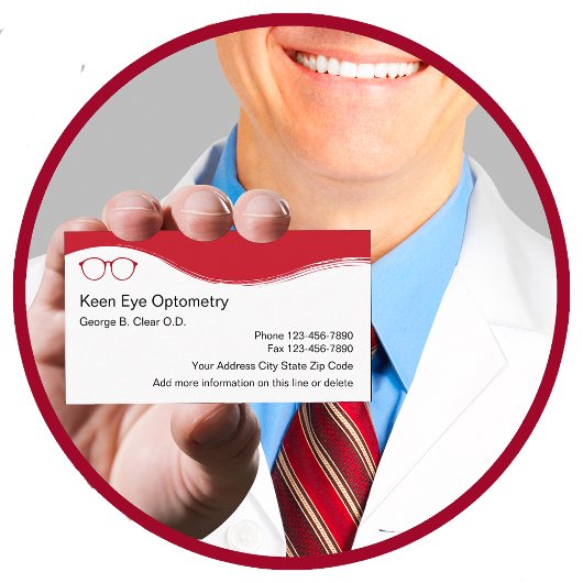 Optometrist Modern Design Visitekaartje
