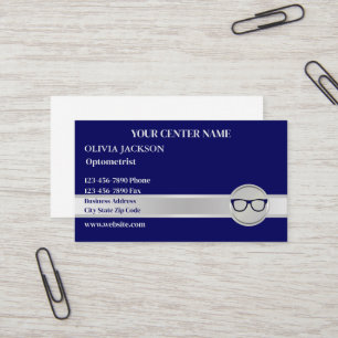 Optometrist Moderne Bril Dokter Visiezorg Visitekaartje