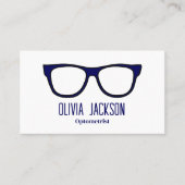 Optometrist Moderne brillen voor ogen Visitekaartje (Voorkant)
