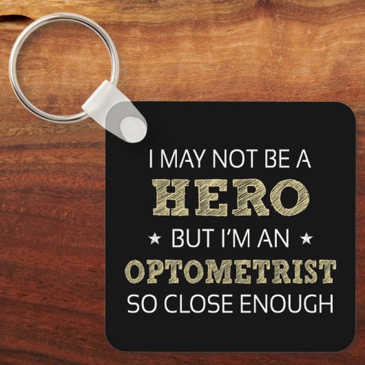 Optometrist nieuwheid sleutelhanger (Voorkant)