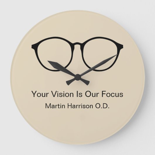 Optometrist Office Waiting Room Clocks Grote Klok (Voorkant)