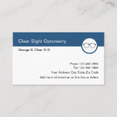 Optometrist Oftalmoloog Oogmode Ontwerp Visitekaartje (Voorkant)