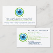 Optometrist Oftalmoloog Oogspecialist Visitekaartje (Voorkant / Achterkant)