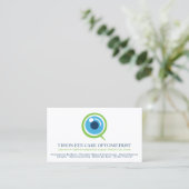 Optometrist Oftalmoloog Oogspecialist Visitekaartje (Staand voorkant)