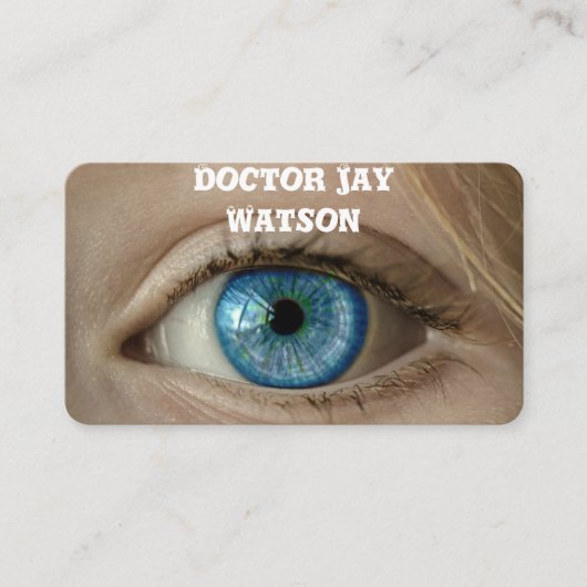 Optometrist Oftalmoloog Visitekaartje (Voorkant)