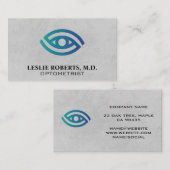 Optometrist | Oog Logo Visitekaartje (Voorkant / Achterkant)