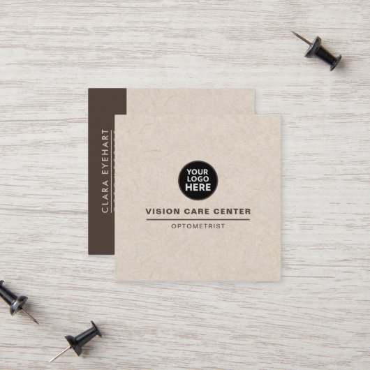 Optometrist oogarts contactkaartje (Voorkant / Achterkant in situ)