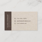 Optometrist oogarts visitekaartje (Achterkant)