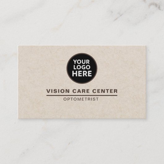 Optometrist oogarts visitekaartje (Voorkant)