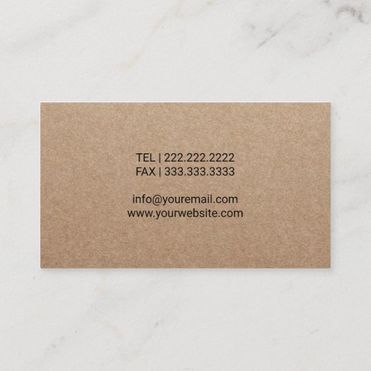 Optometrist Oogdokter Bril Optician Kraft Visitekaartje (Achterkant)