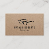 Optometrist Oogdokter Bril Optician Kraft Visitekaartje (Voorkant)