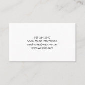 optometrist | Ooggrafiek | Bril op recept Visitekaartje (Achterkant)