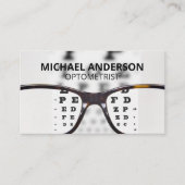 optometrist | Ooggrafiek | Bril op recept Visitekaartje (Voorkant)