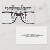 Optometrist | Ooggrafiek en glazen glas Afsprakenkaartje (Voorkant / Achterkant)