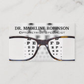 Optometrist | Ooggrafiek en glazen glas Afsprakenkaartje (Voorkant)