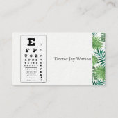 Optometrist oogheelkundige visitekaartje (Voorkant)