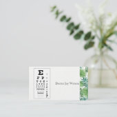 Optometrist oogheelkundige visitekaartje (Staand voorkant)