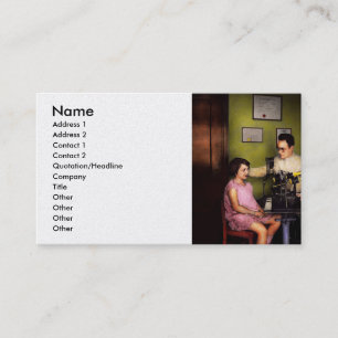 Optometrist - Oogonderzoek 1929 Visitekaartje