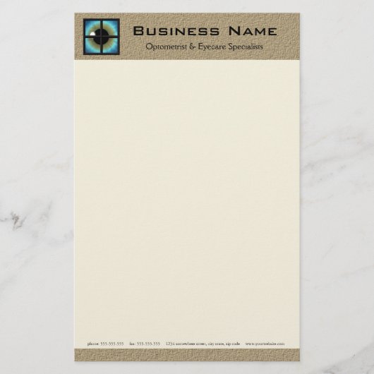 Optometrist & Oogzorg Specialisten Briefpapier (Voorkant)