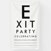 Optometrist Ophthalmologist Exit Retirement Party Spandoek (Verticaal)