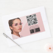 Optometrist Ophthalmology Eyewear Business QR-code Rechthoekige Sticker (Envelop)