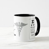 Optometrist Ophthalmoloog Eye Destiny Destiny's Mok (Voorkant rechts)