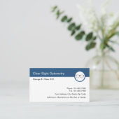 Optometrist Ophthalmoloog Eyeslijtontwerp Visitekaartje (Staand voorkant)