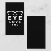 Optometrist Optician Eye Doctor Oftalmologie Fun Visitekaartje (Voorkant / Achterkant)