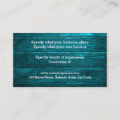 Optometrist optische opticienbril bijtend visitekaartje (Achterkant)