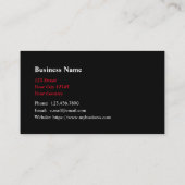 Optometrist Optische Technicus Optometrie Opticien Visitekaartje (Achterkant)