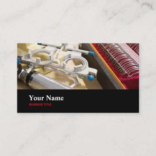 Optometrist Optische Technicus Optometrie Opticien Visitekaartje (Voorkant)