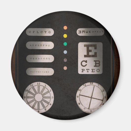 Optometrist - Optische verwarring Magneet (Voorkant)