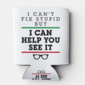 Optometrist Optometrie Oftalmologie Zie Stupid Blikjeskoeler (Achterkant)