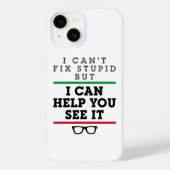 Optometrist Optometrie Oftalmologie Zie Stupid Case-Mate iPhone Case (Achterkant)